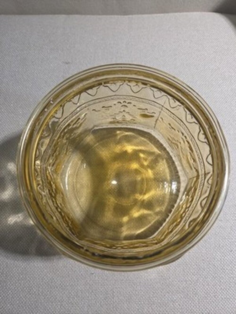 Vintage 1930s Federal Glass Madrid Amber Cookie Jar Base Only Read Description - Picture 2 of 9